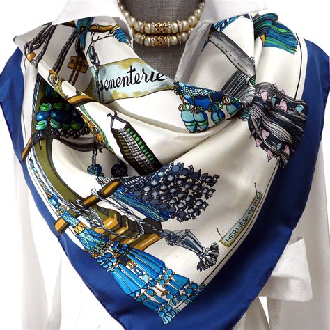 hermes silk scarf blue floral|hermes bandana scarf.